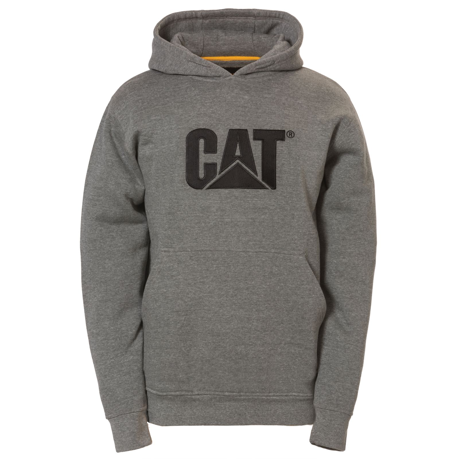 Caterpillar Clothing South Africa - Cat Men's Trademark Hooded Sweatshirts Grey VF5840713